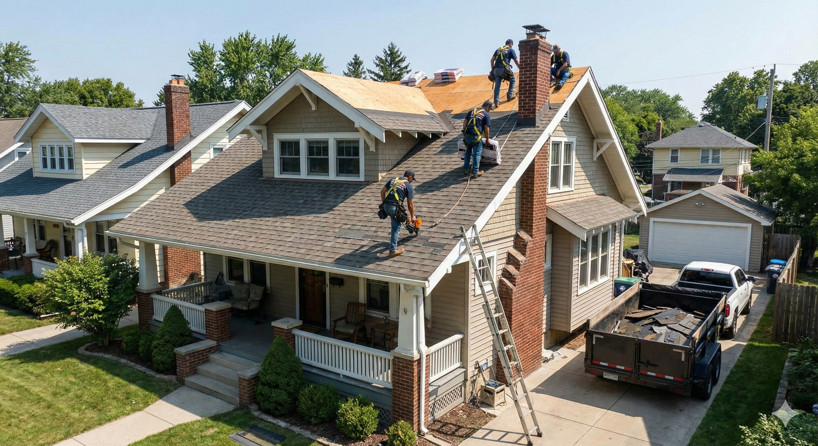 skilled residential roof installation by Vance Roofing